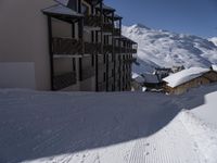 Skiing in France: Clear Skies and a Stunning Mountain Range