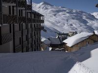 Skiing in France: Clear Skies and a Stunning Mountain Range