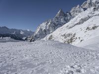 Skiing Tourist Attraction in the French Alps