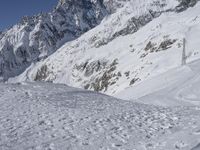 Skiing Tourist Attraction in the French Alps