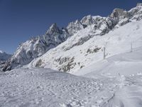 Skiing Tourist Attraction in the French Alps