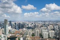 Skyline view of modern architecture in Shanghai, China