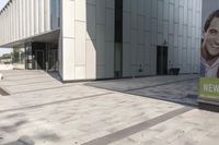 Sleek Facade with Large Windows in Urban Setting 001