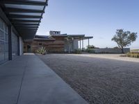 Sleek Grey Building with Clear Sky in Los Angeles 002