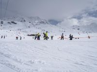 Snow-Capped Mountain in the Alps of Europe