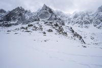 Snow-Capped Mountains in France, Europe