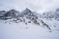 Snow-Capped Mountains in France, Europe