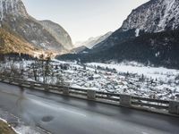 Snow Covered Alps: A Majestic View of Europe