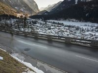 Snow Covered Alps: A Majestic View of Europe