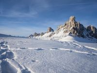 Snow-Covered Alps in Europe at Dawn