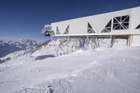 Snow Covered Alps in France Mountain Range 001