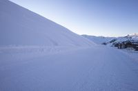 Snow-Covered Alps in France During Winter