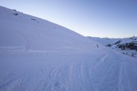 Snow-Covered Alps in France During Winter