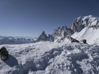 Snow-Covered Alps in Italy and France, Europe 003