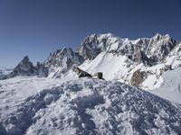 Snow-Covered Alps in Italy and France, Europe 005