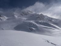 Snow Covered Alps Landscape