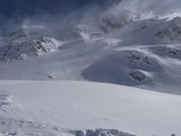 Snow Covered Alps Landscape