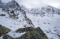 Snow Covered Alps: Mont Blanc, France