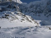 Snow-Covered Alps: Mont Blanc and Aiguille du Midi