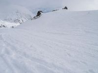 Snow Covered Alps Mountain Landscape