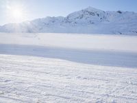 Snow-Covered Alps in Switzerland, Europe