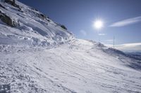 Snow-Covered Alps View in France