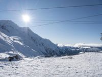 Snow-Covered Alps: A Winter View of Europe's Majestic Peaks