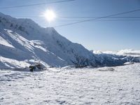 Snow-Covered Alps: A Winter View of Europe's Majestic Peaks