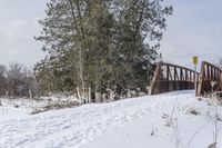 Snow Covered Bridge in Ontario, Canada