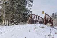 Snow Covered Bridge in Ontario, Canada