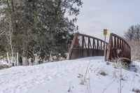 Snow Covered Bridge in Ontario, Canada