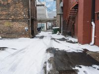 Snow Covered Building in Detroit's Art District