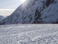 Snow Covered French Alps Tourist Attraction 001