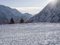 Snow Covered French Alps Tourist Attraction 002