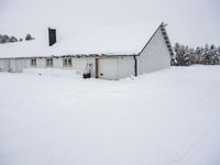 Snow Covered Home in Sweden Suburban 001