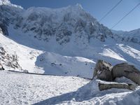 Snow Covered Landscape of the French Alps 001