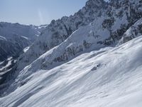 Snow Covered Mountain Landscape in Chamonix, France