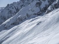 Snow Covered Mountain Landscape in Chamonix, France