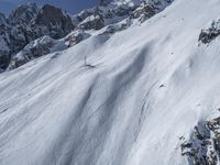 Snow Covered Mountain Landscape in Chamonix, France