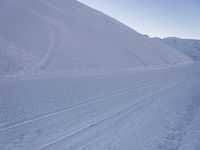 Snow Covered Mountain Landscape in France