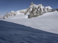 Snow Covered Mountain Range in Italy, Europe