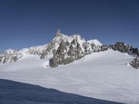 Snow Covered Mountain Range in Italy, Europe