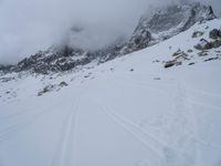 Snow-Covered Mountains in the Alps: Aiguille du Midi