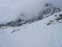 Snow-Covered Mountains in the Alps: Aiguille du Midi