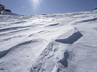 Snow Covered Mountains in the Alps of Italy and France