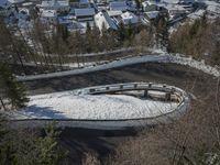 Snow Covered Mountains: View from a Residential Area