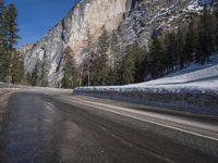 Snow Covered Road in the Alps, Germany