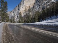 Snow Covered Road in the Alps, Germany