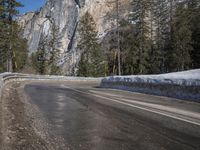 Snow Covered Road in the Alps, Germany