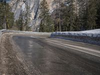 Snow Covered Road in the Alps, Germany